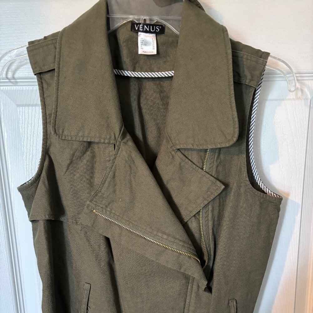 Ladies Venus olive vest - size 8